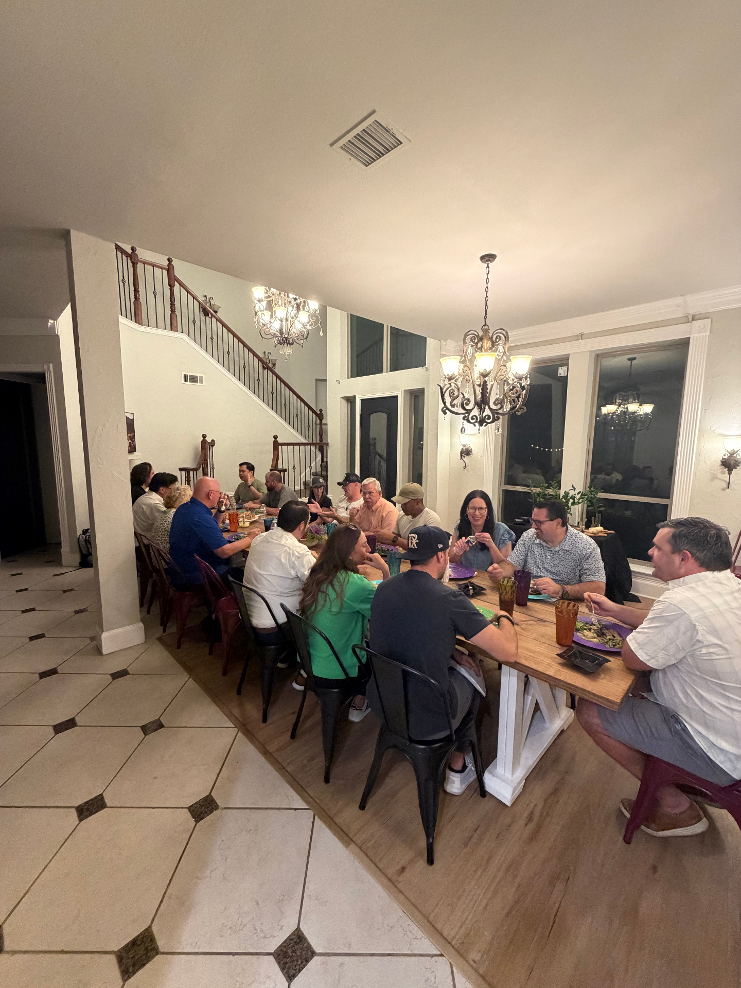 One long table. One very long dinner.