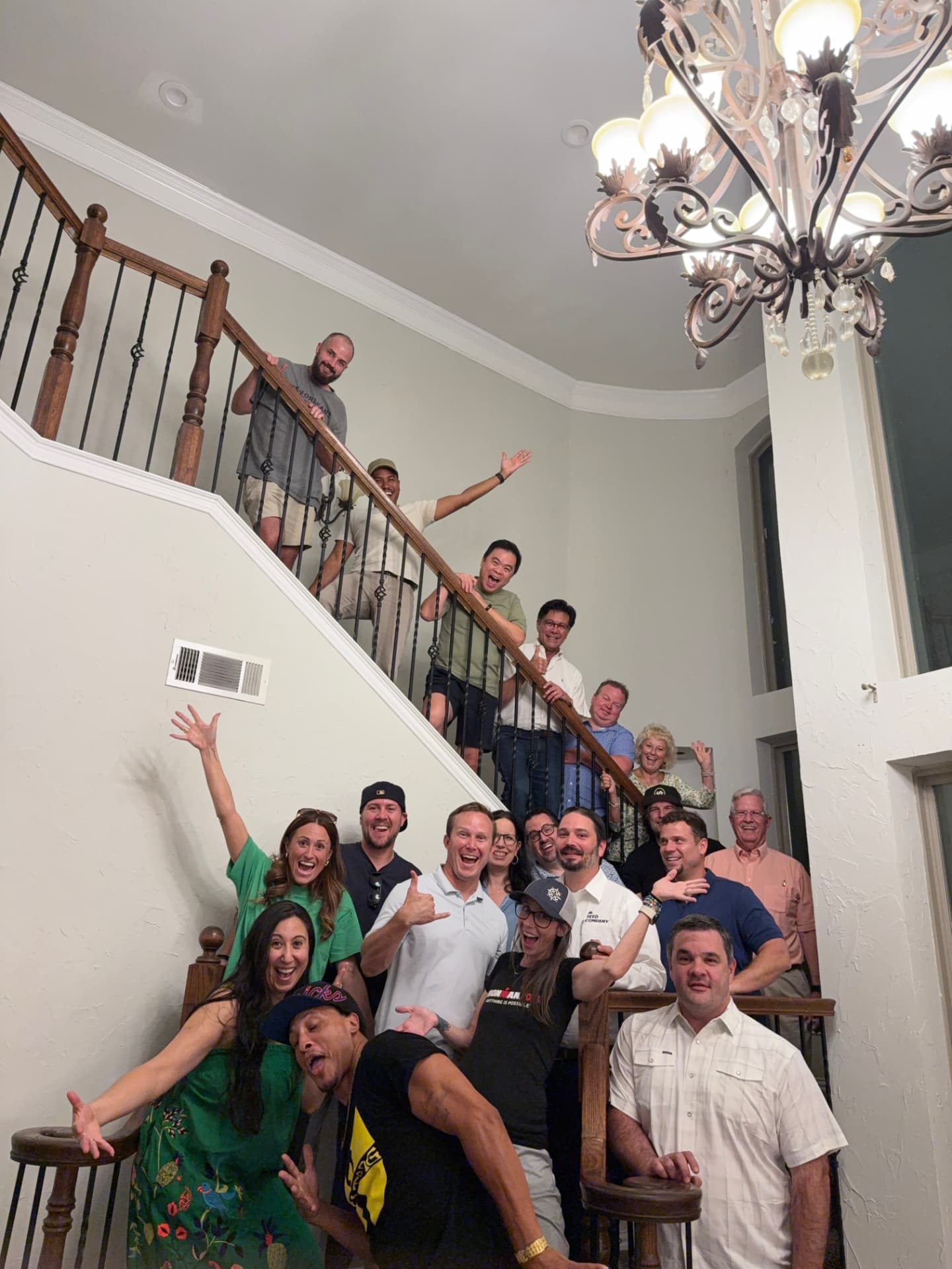 The whole crew, right before it got loud.